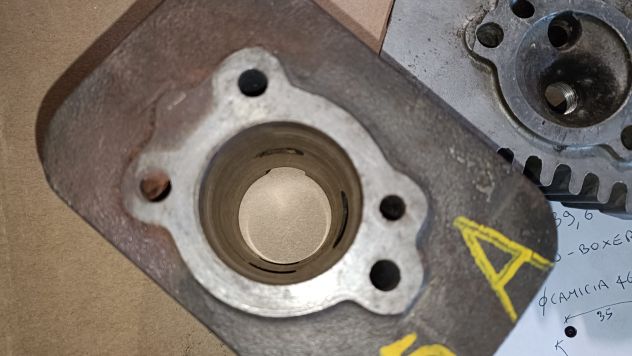Gruppo termico cilindro d. 39,6 mm e testata originale Piaggio SI 50 cc PG - Foto 3
