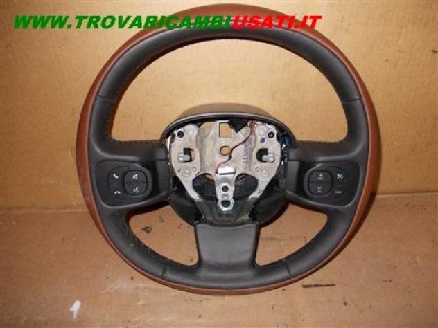 VOLANTE NERO / MARRONE IN PELLE FIAT 500 L Living (330-73)  Meccanica  Sterzo  Volante FIAT - 500 L - 01-07-2012 - 01-06-2018