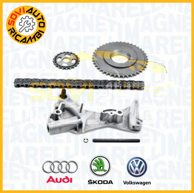 KIT CATENA POMPA OLIO MAGNETI MARELLI AUDI SKODA VOLKSWAGEN
