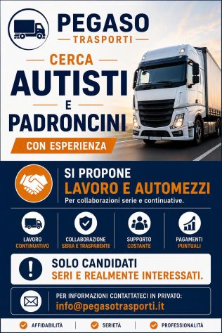 AZIENDA DI TRASPORTI RICERCA AUTISTI E PADRONCINI