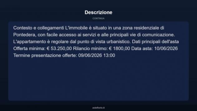 Immobile in asta di 66 m² in vendita a Pontedera - Foto 6