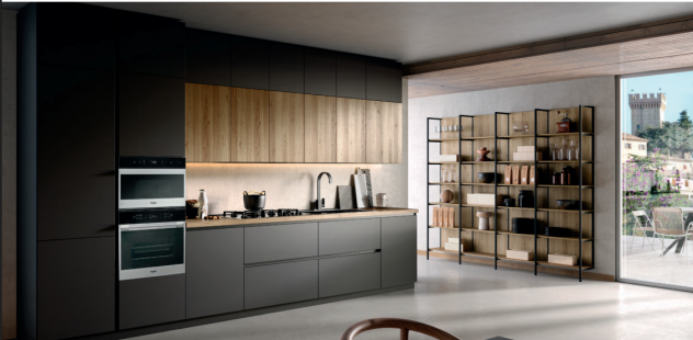 CUCINA LINEARE A TUTTA ALTEZZA COMPLETA DI ELETTRODOMESTICI CUCINE SU MISURA - Foto 2