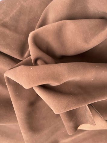 Pelle camoscio marrone per artigianato – D24 - Foto 3