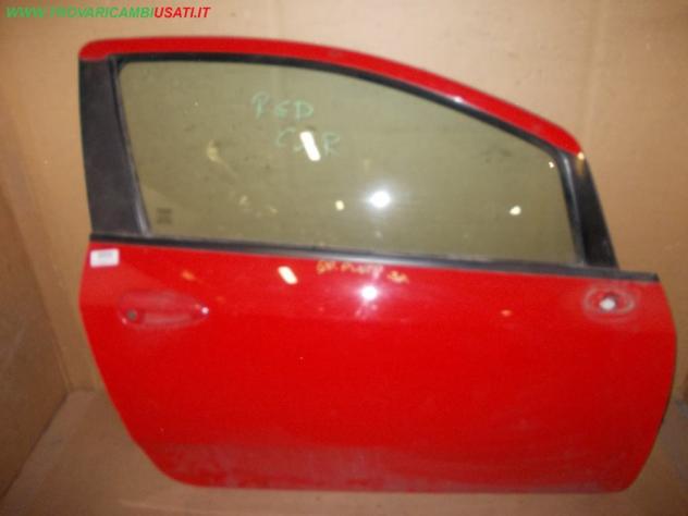 PORTA D. ROSSA CON ALZACR. FIAT PUNTO (199-2Y/4C/3X)  Carrozzeria  Lamierati esterni  Porte  Porta ant. dx. ABARTH - GRANDE PUNTO - 01-09-2007 - 01-12