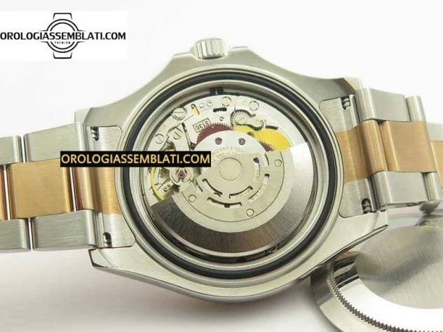 Rolex Replica YACHT-MASTER 116622 1:1 BEST EDITION QUADRANTE NERO SU BRACCIALE SS/RG SA3135 - Foto 12