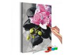 Quadro Fai Da Te 40x60 Cm. Fiori Rosa ARREDALACASA Spedizione Gratis