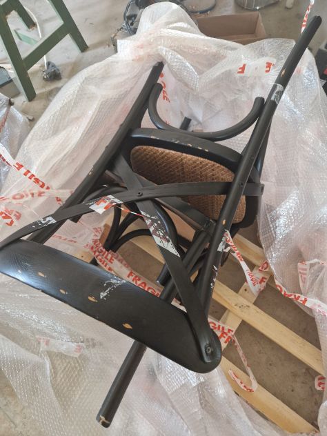 Sedie thonet vintage nero consumato - Foto 6