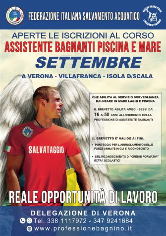 CORSO BAGNINO DI SALVATAGGIO SETTEMBRE 2026