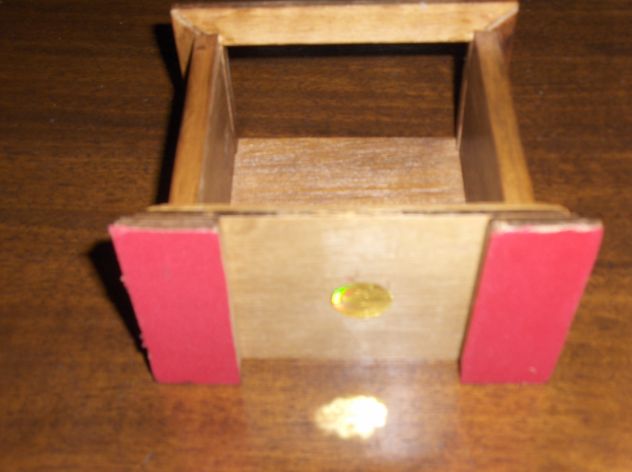 Antico Mobiletto Sottobichieri Orologio Legno - Foto 5