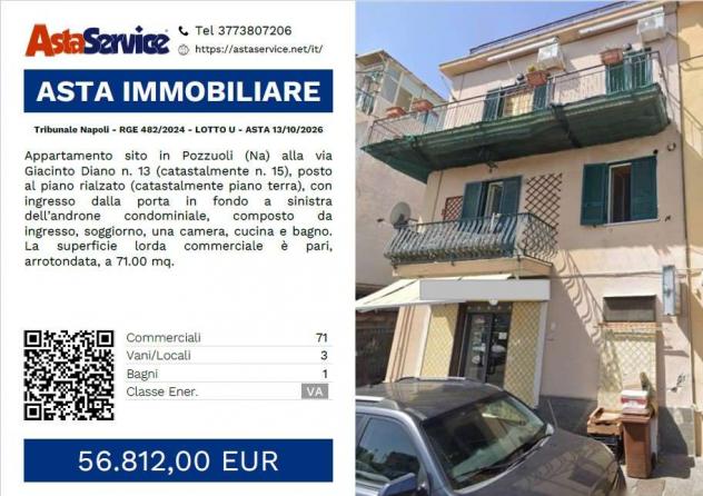 Tribunale Napoli - RGE 482/2024 - LOTTO U - Tribunale Napoli - RGE 482/2024 - LOTTO U - ASTA 13/10/2026