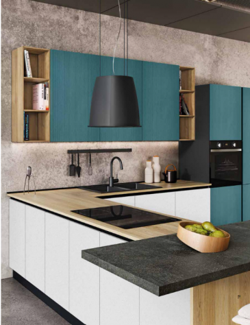 CUCINA CON PENISOLA+PIANO SNACK CUCINE DA ESPOSIZIONE NUOVE COMPONIBILE - Foto 5