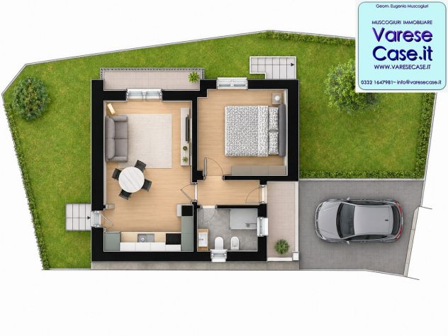 Villetta/Bilocale indipendente con giardino in AFFITTO a BESOZZO - Foto 10