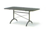 MWH Tavolo ribaltabile lamiera stirata 160x95 cm