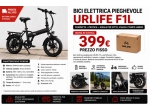 Bicicletta elettrica pieghevole urlife f1l