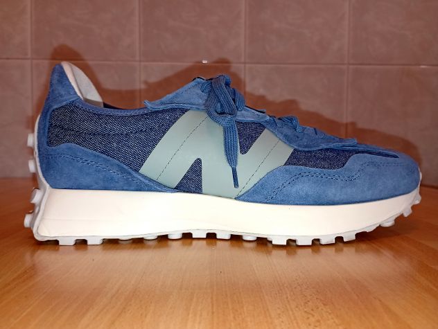 New Balance 327 Blue White Silver - Mod: WS327CH  - Pari al nuovo - Foto 4