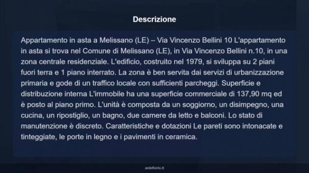 Immobile in asta di 137 m² in vendita a Melissano - Foto 17