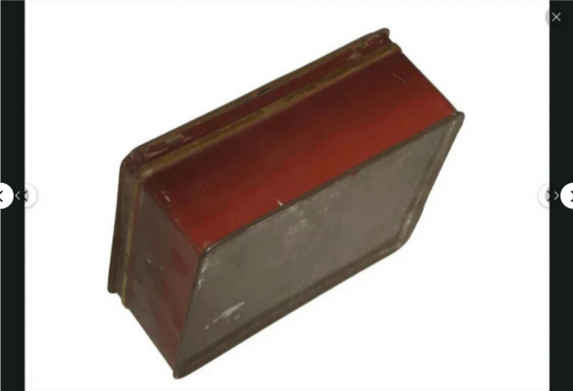 scatola latta biscotti dolci anni 40 decorata tin box metallo antica vintage - Foto 6