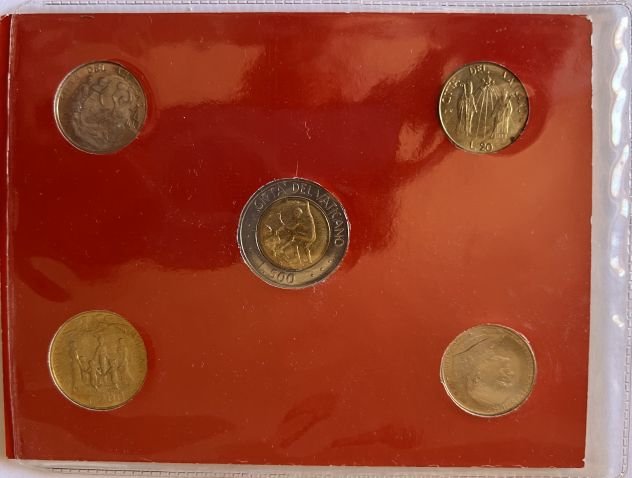VATICAN Pope Joannes Paulus II P.M. 2 Souvenir Sets STAMPS & COINS - Foto 2