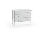 Comò shabby laccato bianco