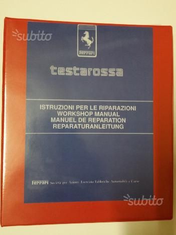 Ferrari testarossa manuale officina riparazione