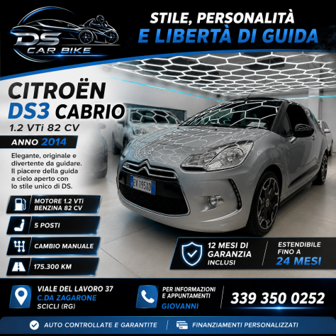 Auto Citroen Ds3 Cabrio