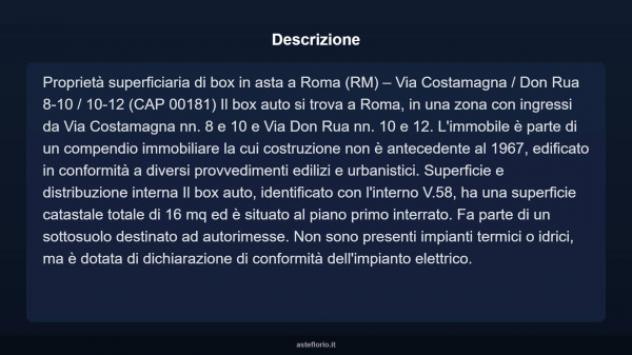 Immobile in asta di 16 m² in vendita a Roma - Foto 3