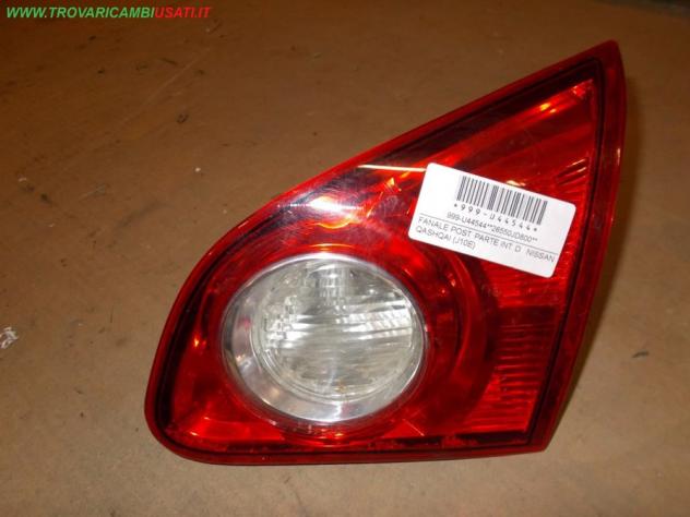 FANALE POST. PARTE INT. D. NISSAN QASHQAI (J10E)  Parti elettriche  Fanaleria  Fanali  Fanale post. sx. NISSAN - QASHQAI - 01-12-2006 - 01-03-2010, NI