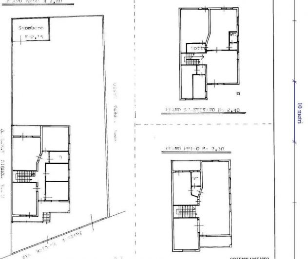 SANTADI (SU) CASA SEMINDIPENDENTE CENTRO 450mq 3 PIANI+GIARDINO CORTILE RIPOSTIG
