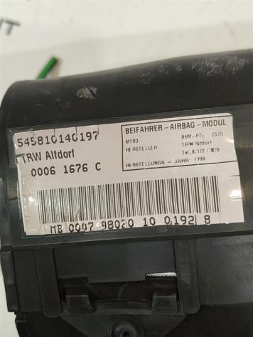 AIRBAG PASSEGGERO MERCEDES CLK Coupé W208 2088600005 111944 (9702) - Foto 4
