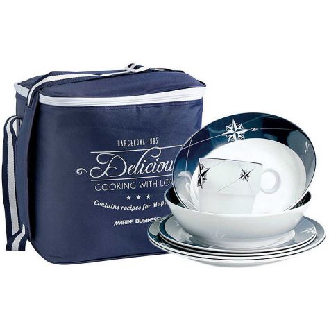 Set stoviglie in melamina Marine business x barca