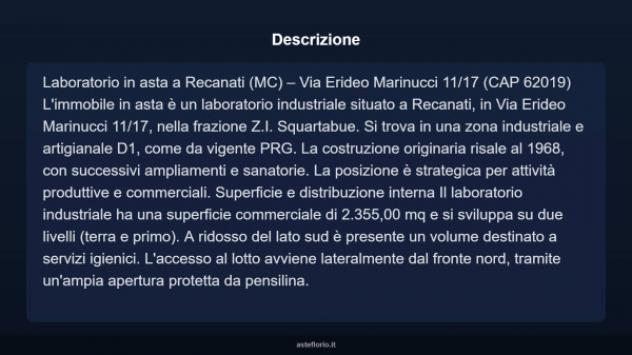 Immobile in asta di 2355 m² in vendita a Recanati - Foto 3
