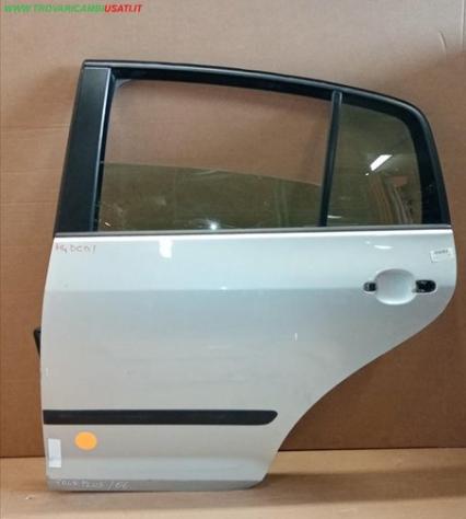 PORTA POST.S. ARGENTO NO ALZACR. E SERR. VOLKSWAGEN GOLF (5M) Plus  Carrozzeria  Lamierati esterni  Porte  Porta post. sx. VOLKSWAGEN - CROSS GOLF - 0