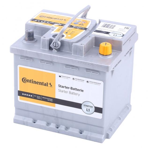Batteria Continental L1 55Ah 12v 540A positivo a destra = Fiamm 54 Ah