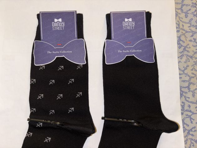 2 PAIA CALZE NUOVE DA UOMO IN COTONE ORIGINALE MARCA DANDY STREET,MADE IN ITALY, - Foto 5