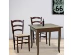 Set tavolo ristorante con sedie seduta paglia