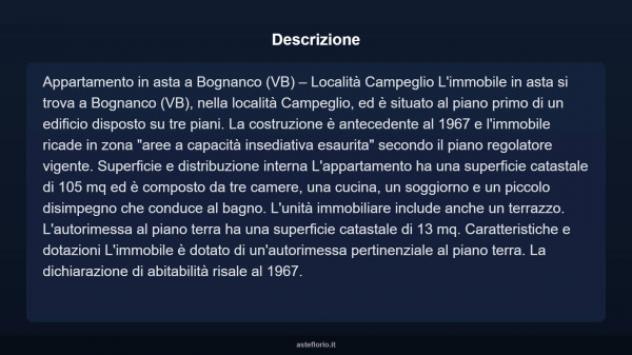 Immobile in asta di 105 m², box auto in vendita a Bognanco - Foto 3