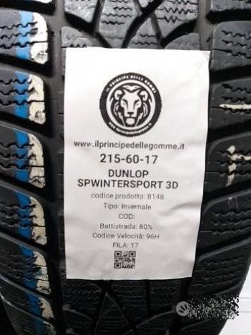 2 gomme 215 60 17 dunlop a8148 - Foto 2