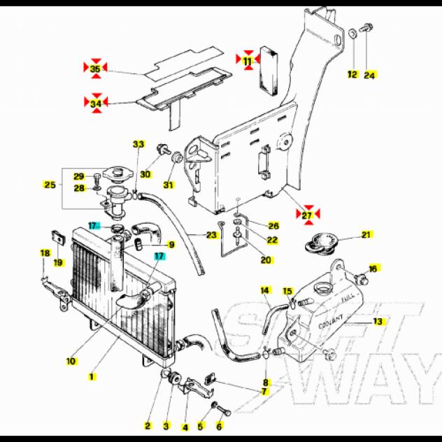 Vano batteria Yamaha TDR 125 e 250 - 4TP2177A0000 - Foto 6