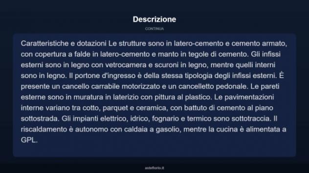 Immobile in asta di 252 m² con più di 5 locali e box auto in vendita a Pergola - Foto 13