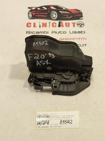 SERRATURA ANTERIORE SINISTRA BMW Serie 1 F20 7229461 N47D20C (1119) - Foto 2