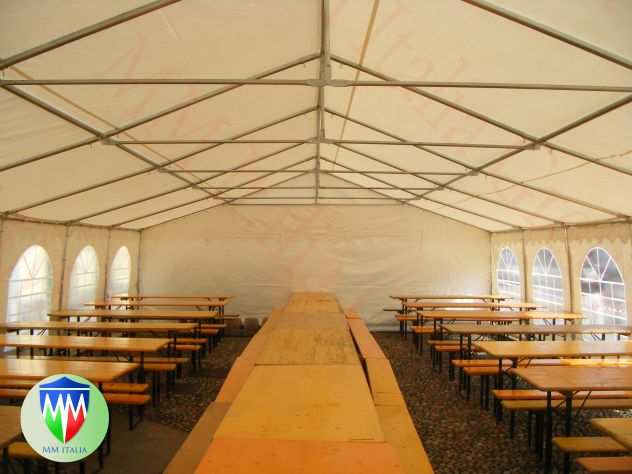 10 Set Panche e Tavoli Pieghevoli per Sagre, Noleggio Professionali 220 x 67 - Foto 7