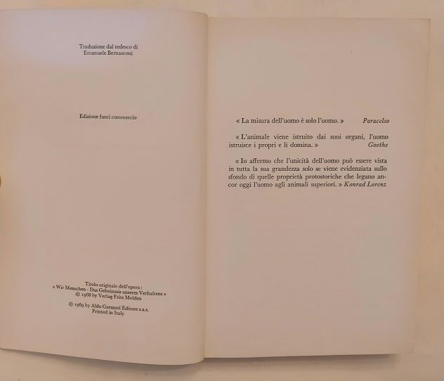 Noi uomini. I misteri del nostro comportamento di Hans Hass Ed.Garzanti, 1969 pe - Foto 5