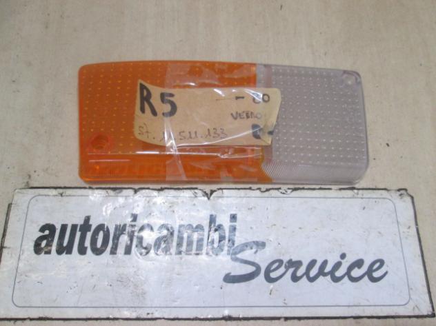 15511133 VETRO TRASPARENTE FANALINO FRECCIA INDICATORE DI DIREZIONE ANTERIORE DESTRO ARIC RENAULT R5 1.1 B 3P RICAMBIO NUOVO