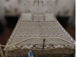Coperta Matrimoniale Vintage 1930 (nuova) | Design Traforato | Lusso Écru