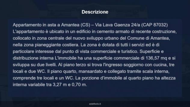 Immobile in asta di 141 m² con più di 5 locali in vendita a Amantea - Foto 5