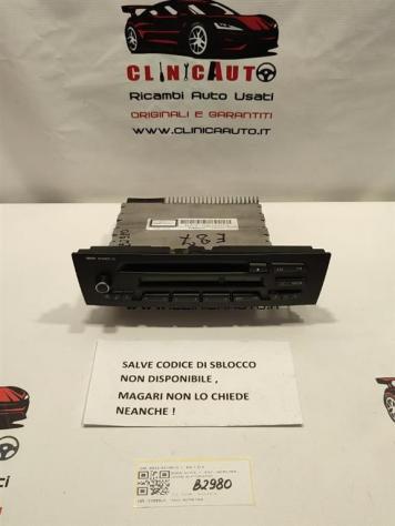 AUTORADIO BMW Serie 1 Serie (E87) 6512 9210510 N45B16A (07)