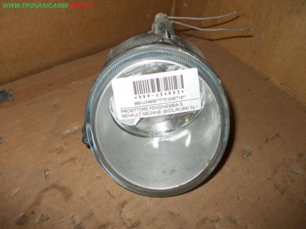 PROIETTORE FENDINEBBIA S. RENAULT MEGANE (B/D/L/K/J64) 5p / Coach / Classic / SW / Scenic  Parti elettriche  Fanaleria  Fendinebbia dx. RENAULT - KANG