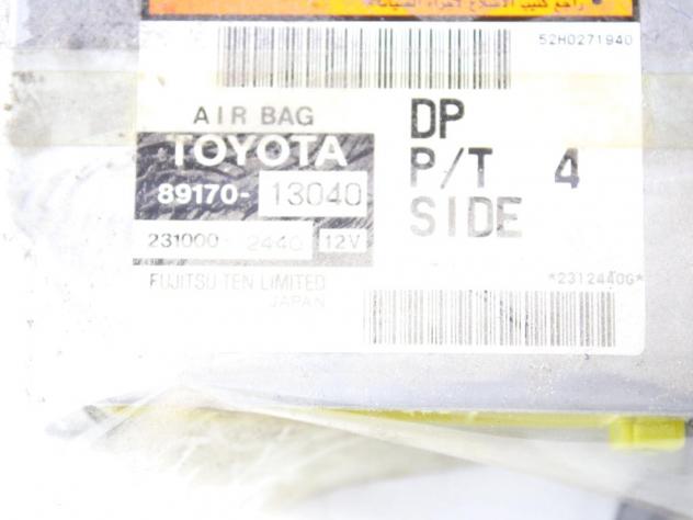 89170-13040 KIT AIRBAG TOYOTA COROLLA VERSO 1.6 B 81KW 5M 5P (2002) RICAMBIO USATO CON CENTRALINA AIRBAG, PRETENSIONATORI CINTURE DI SICUREZZA, AIRBAG - Foto 2