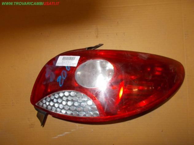 FANALE POST.D.(versione dal 05/2003, con luci circolari) CC PEUGEOT 206 (T1) 3 porte / 5 porte / CC  Parti elettriche  Fanaleria  Fanali  Fanale post.