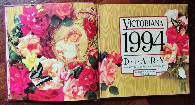 Diario CYNTHIA HART'S VICTORIANA DIARY 1994 oggetto Vintage - Foto 5